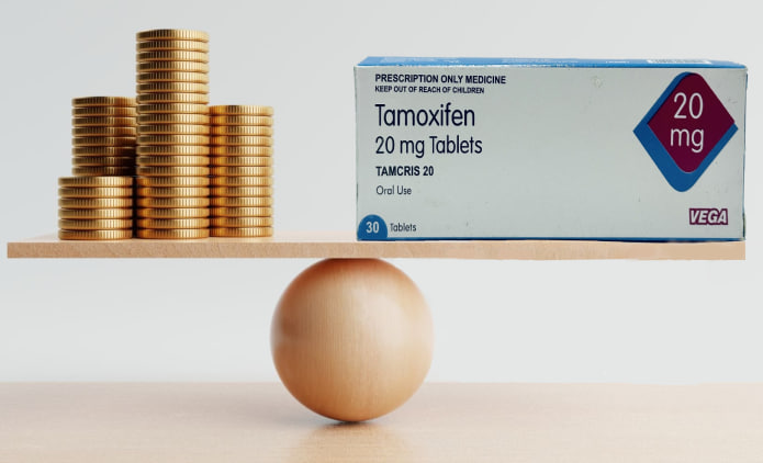 Confezione di tamoxifene