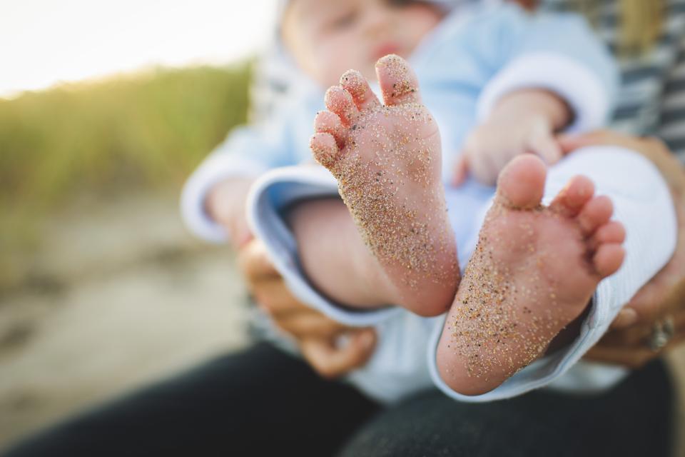Piedi di un neonato