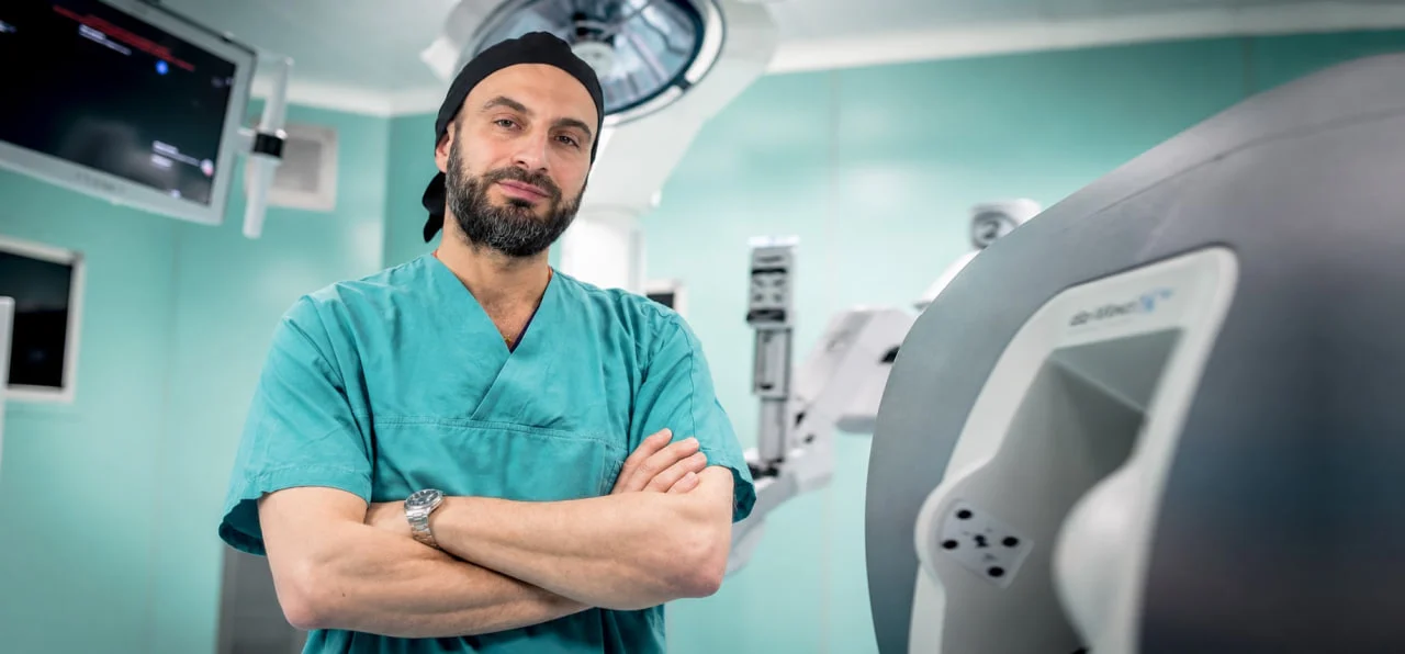 Dr. Francesco Lafranceschina, urologo e andrologo, in sala operatoria