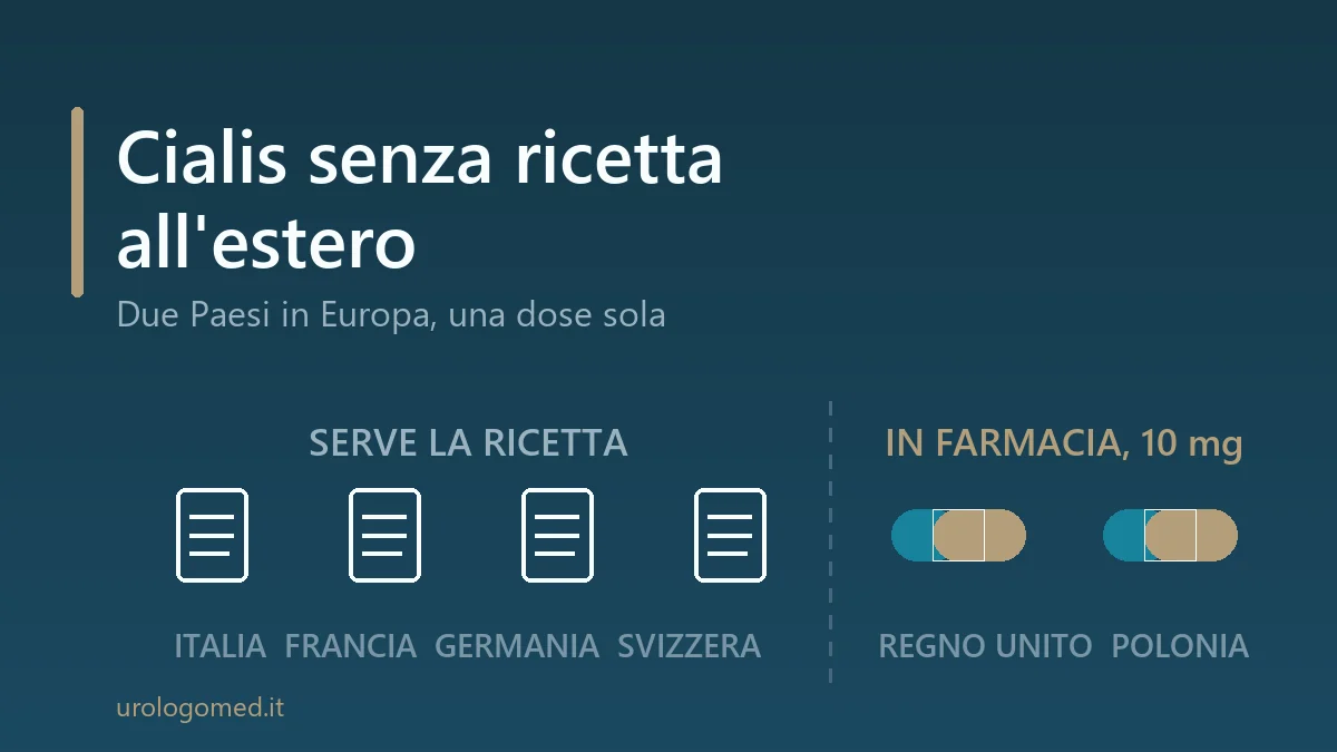 Due gruppi di Paesi: dove il tadalafil richiede la ricetta e dove si compra in farmacia